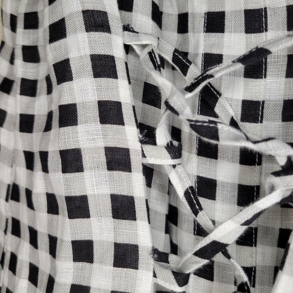 NWT Sleeper Marquise black and white gingham, sz xs - Picture 16 of 16